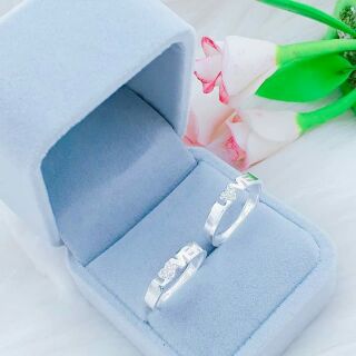 Nhẫn đôi bạc ý