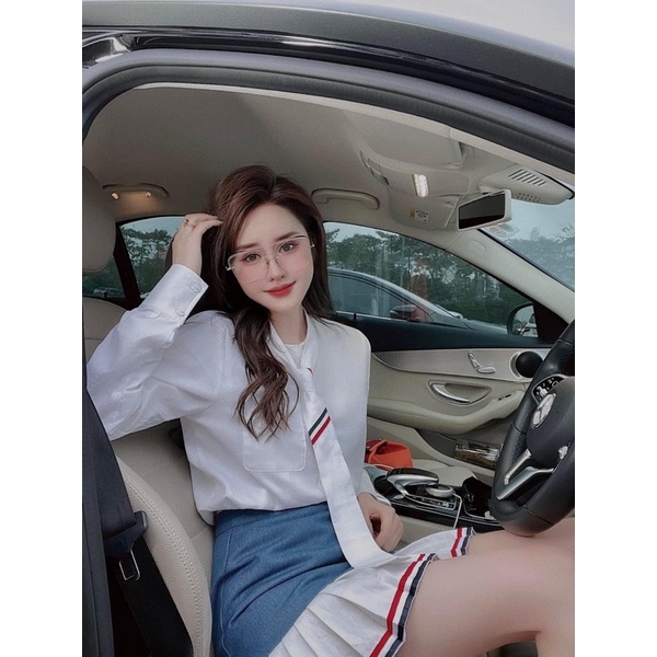 Set bộ sơ mi chân váy Thome