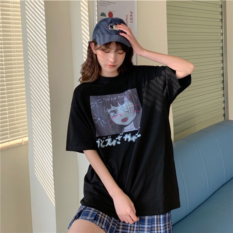 Áo thun XINLANYASHE ngắn tay dáng rộng phong cách hàn quốc cho nữ