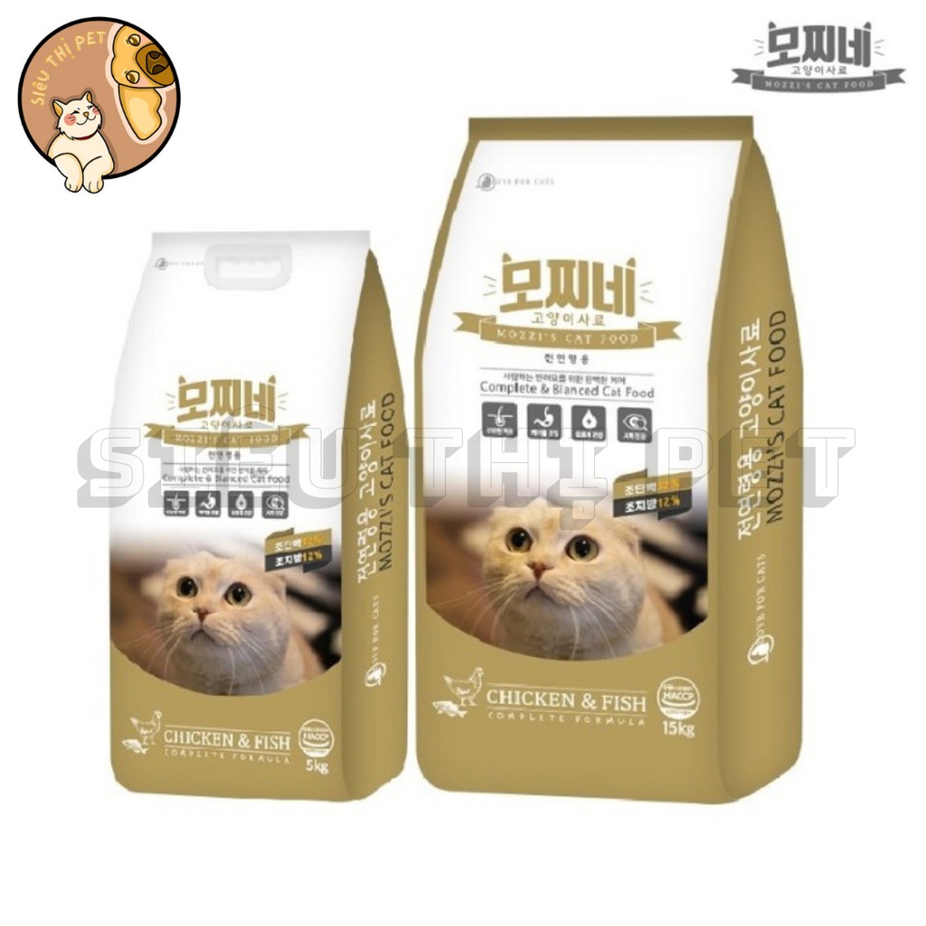 (DINH DƯỠNG) Hạt Khô Hàn Quốc Cho Mèo Mozzi's Cat Food Chính Hãng 100-200-500g