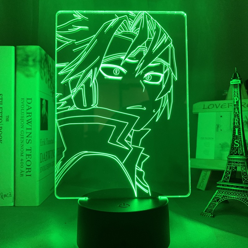 Đèn Led 3d Họa Tiết Hoạt Hình My Hero Academia Denki Kaminari Độc Đáo Trang Trí Phòng Ngủ