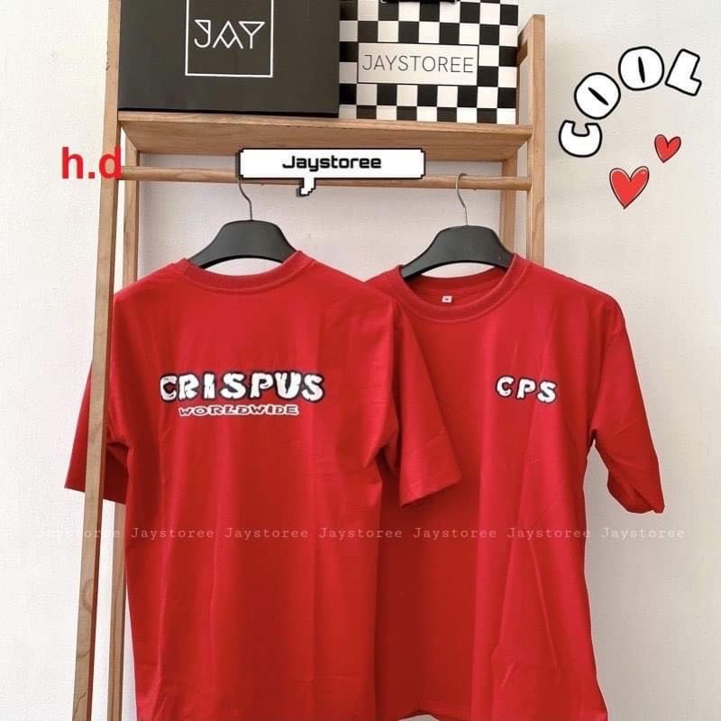 Áo phông đỏ CRISPUSH in 2 mặt HD6