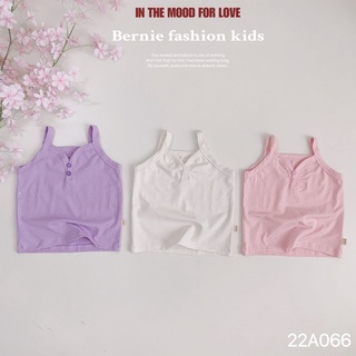 Áo hai dây cúc giữa bé gái
