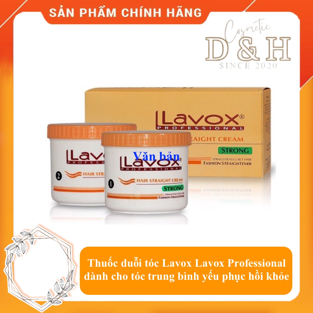 Bộ Duỗi tóc Lavox Lavox Professional dành cho tóc trung bình yếu phục hồi khỏe - 140mlx2 - FREESHIP