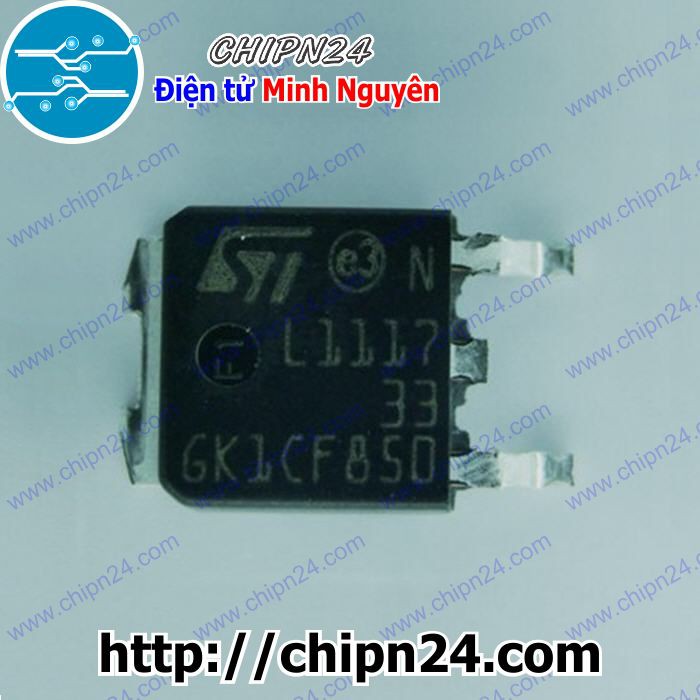 [4 CON] IC LM1117-3.3V TO-252 (SMD Dán) (LM1117DT-3.3V  LM1117 3.3V 3V3)