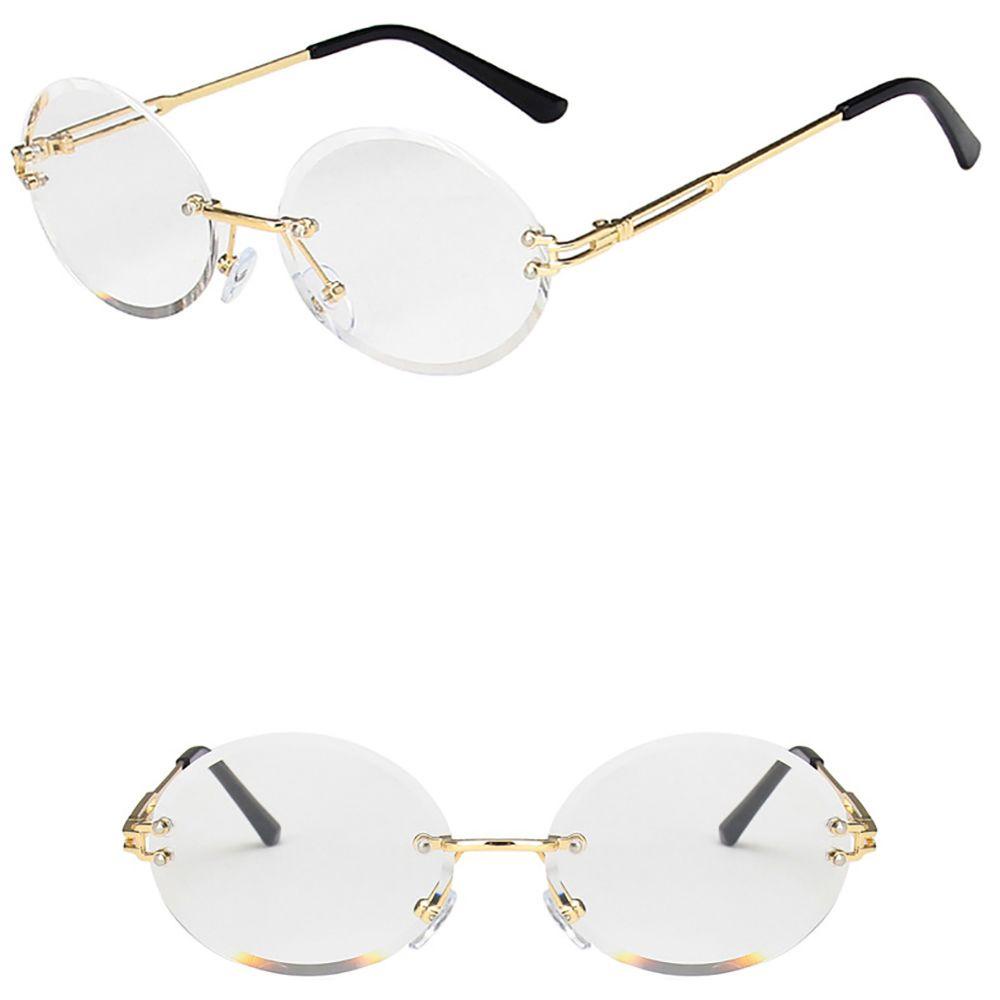 Kính Chống Bức Xạ Gọng Kim Loại Tròn Cổ Điển Thời Trang Unisex