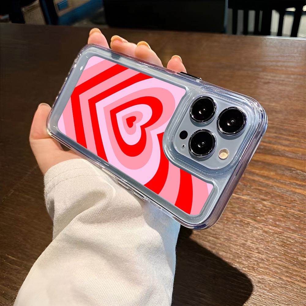 Ốp Điện Thoại Trong Suốt Họa Tiết Trái Tim Cho iphone 14 Pro Max Plus 13 11 12 7Plus X XR XS Max