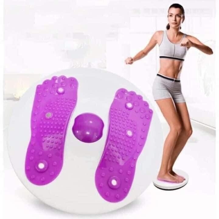 Đĩa xoay eo tập thể dục giảm cân 360 độ kết hợp massage chân - đánh tan mỡ bụng -Chất liệu nhựa ABS cao cấp, an toàn cho
