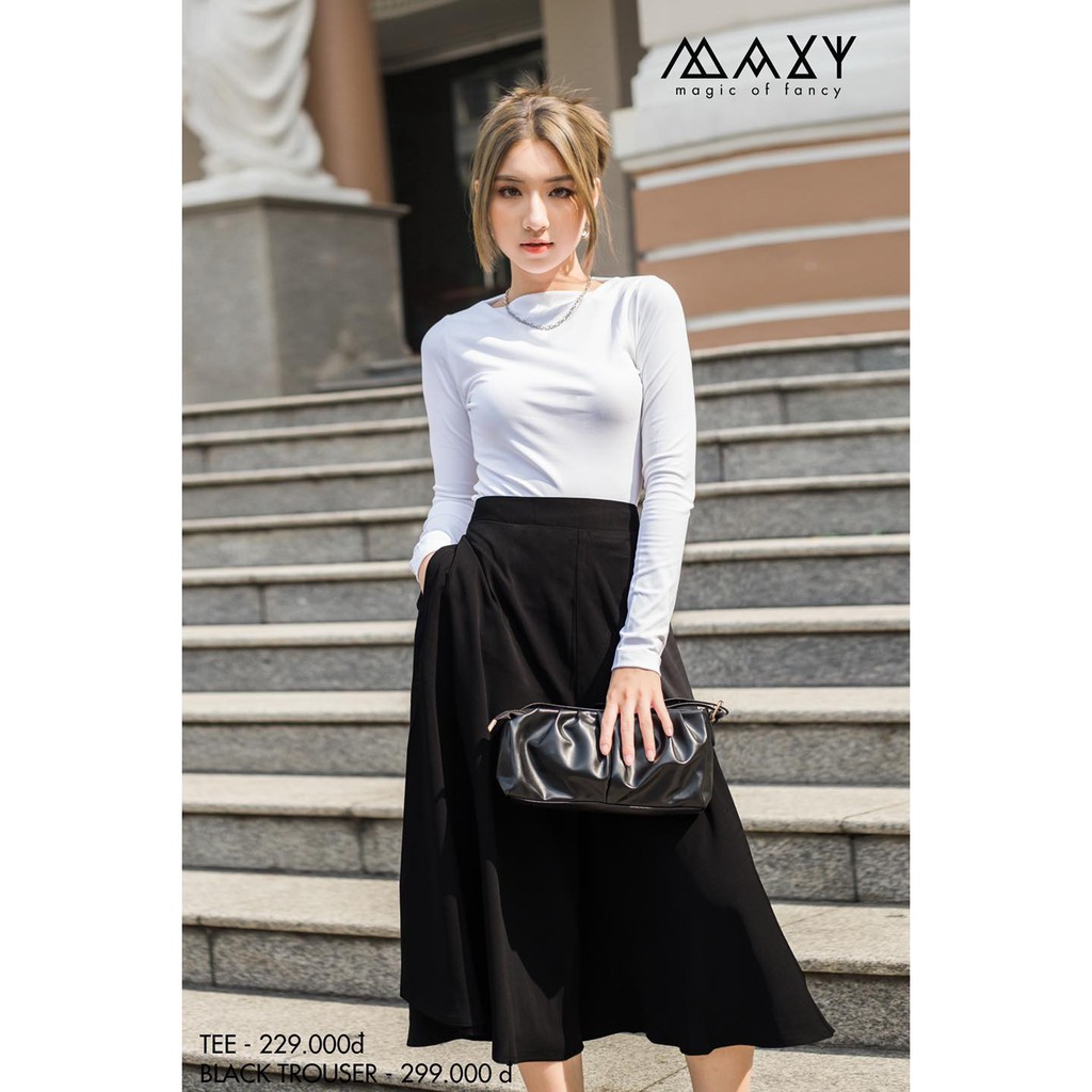 Quần nữ ống rộng giả váy trouser Maxy Workshop