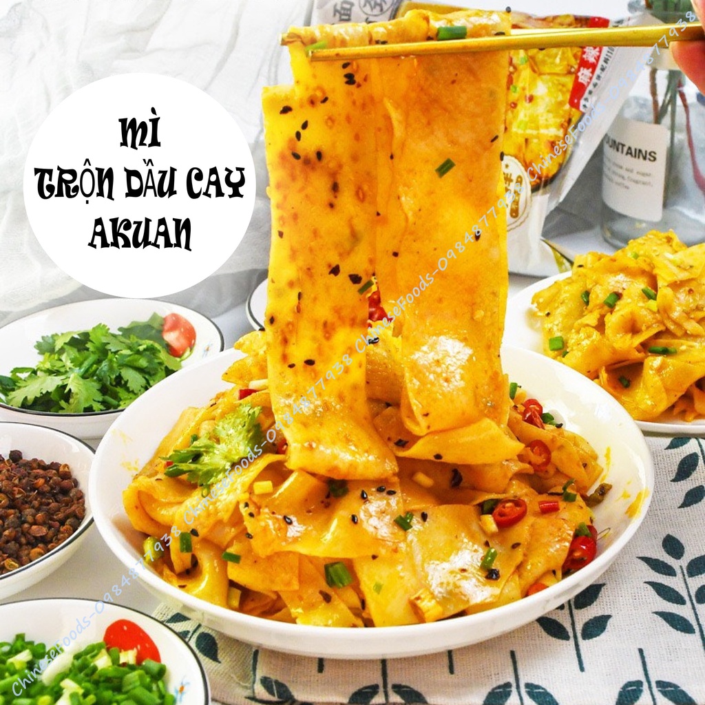 Mì Trộn Dầu Cay Tứ Xuyên AKuan, Phở Trộn Dầu Cay A Khoan