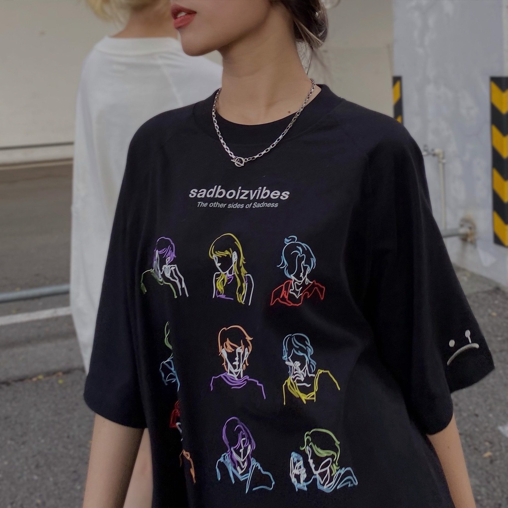 COMBO 3 KHẨU TRANG CHỐNG BỤI DÙNG CHO Áo thun tay lỡ form rộng nam nữ Unisex Sadboiz Vibes Toss Tee oversize