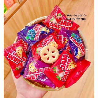 BÁNH QUY TRÁI CÂY MINI JAM CRACKER - 1 TÚI ~ 34 35 CÁI