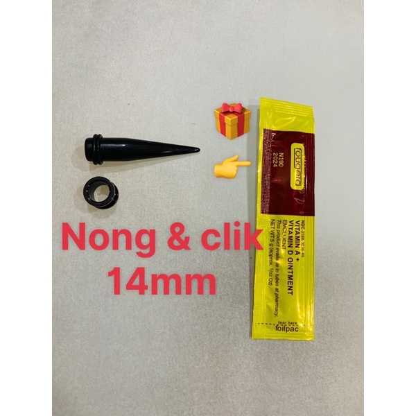 🎁 Bộ khuyên tai và clik 14mm 🎁