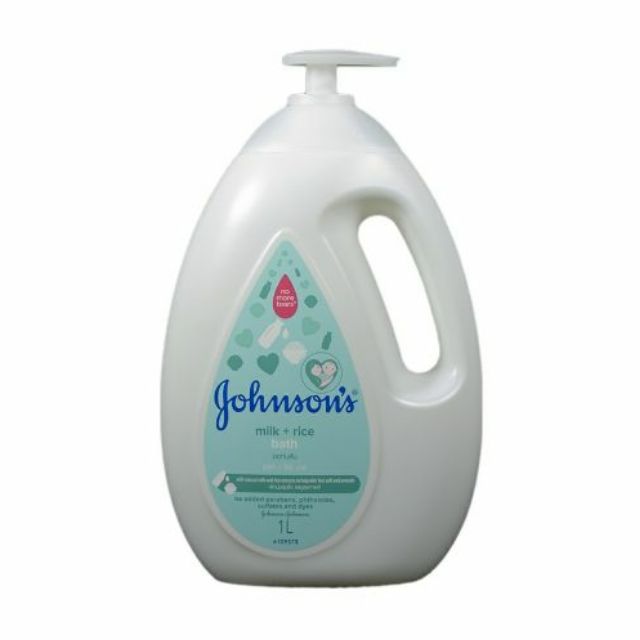 Sữa tắm Johnson's baby bath milk+rice 1L