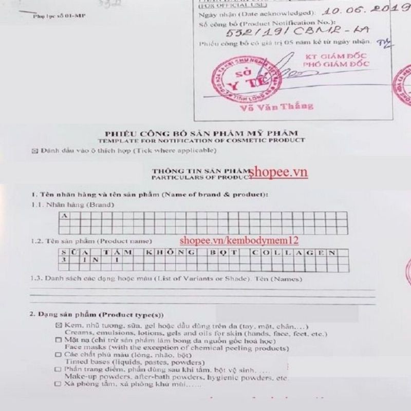 Sữa Tắm Trắng Da Không Bọt COLLAGEN 3IN1 A COSMETIC không hộp