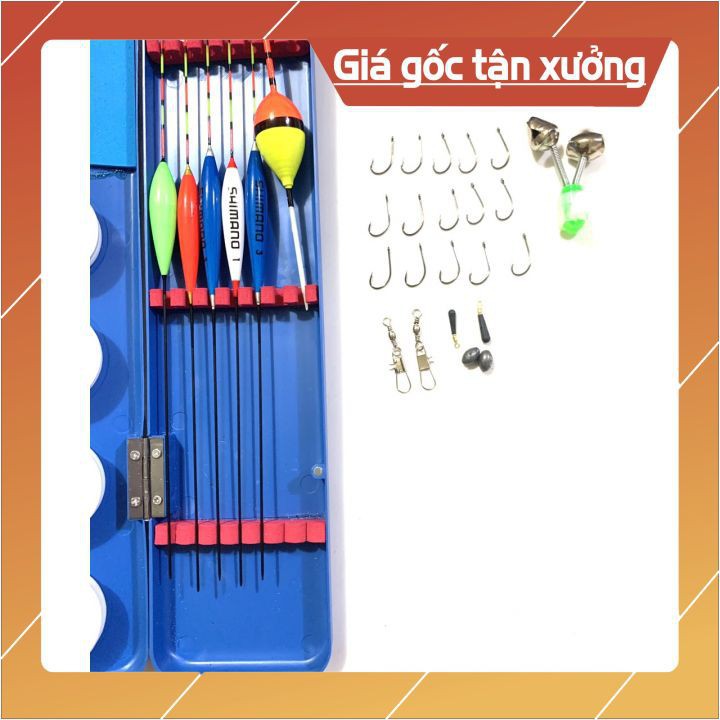 [Khuyến Mãi Lớn] Combo Hộp Phao Câu Cá 5 Quả Kèm 14 Món Theo Kèm