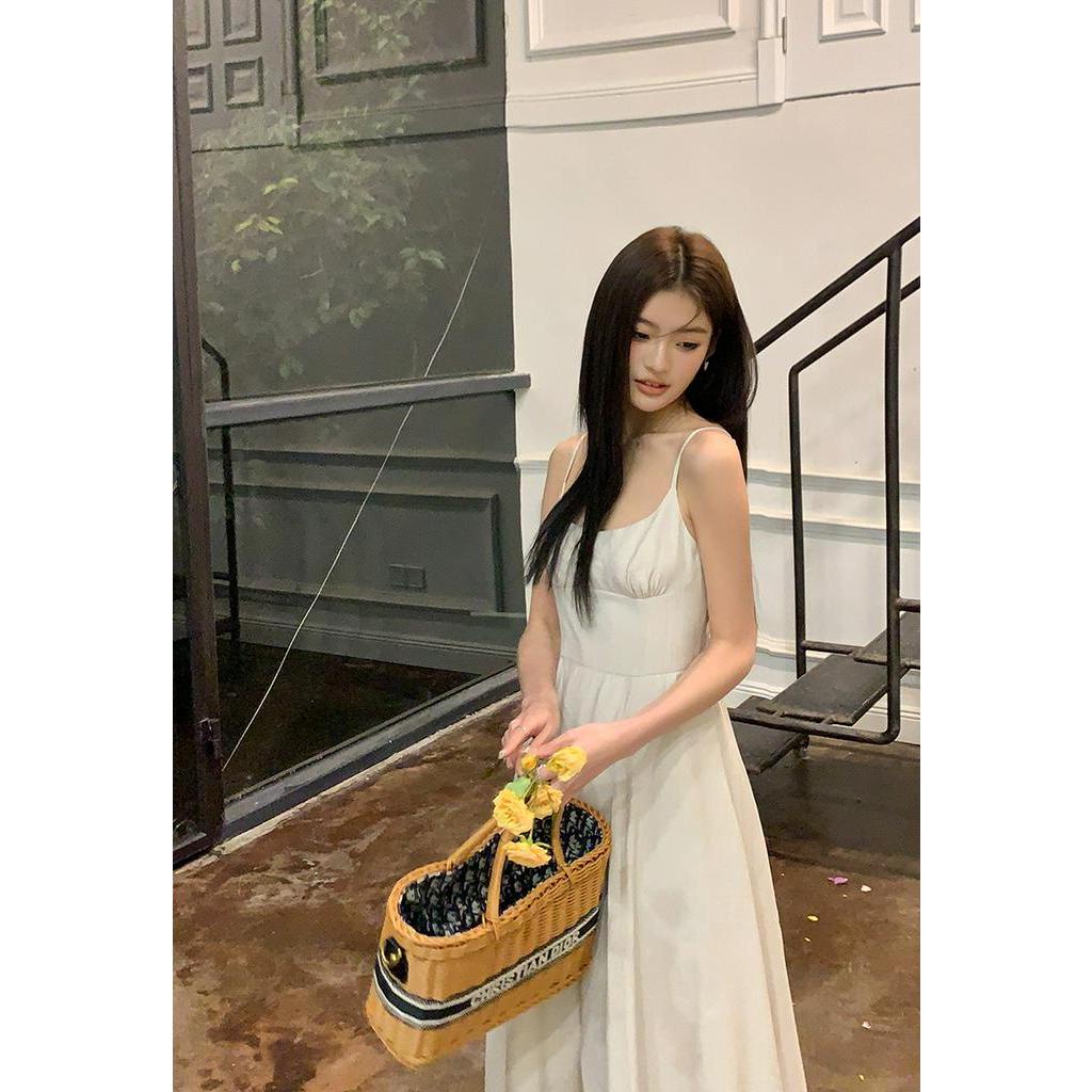 Đầm Hai Dây Dáng Dài Nhấn Eo Thời Trang 63683