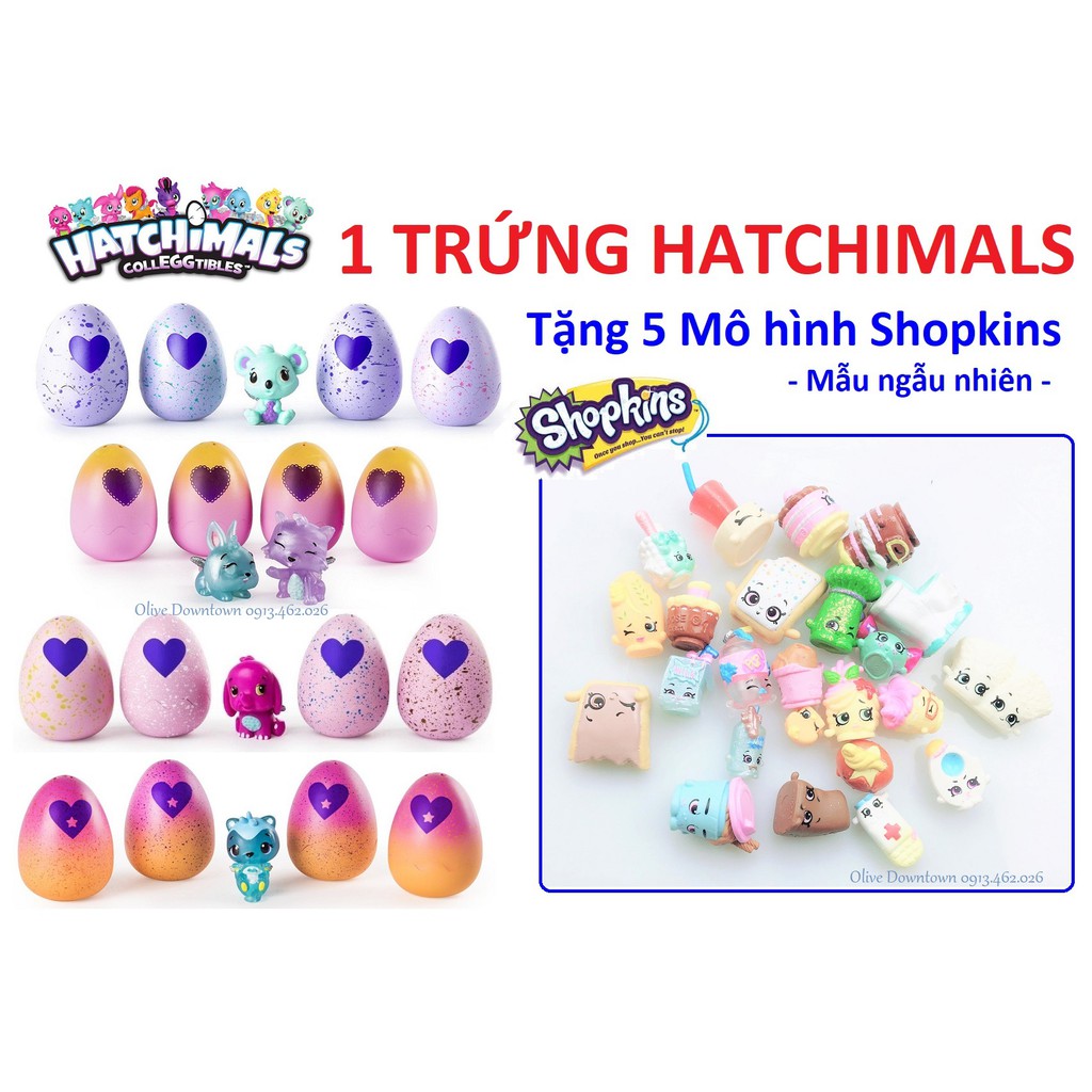 ✅ LẺ 1 Trứng nở Hatchimals & Qùa tặng - MÀU NGẪU NHIÊN - VNXK