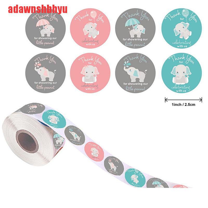 Cuộn 500 Nhãn Dán Làm Phần Thưởng Hình Động Vật Hoạt Hình Dễ Thương