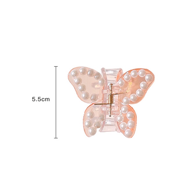 Kẹp tóc càng cua trong suốt hình bướm phong cách Hàn Quốc dành cho nữ