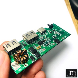 Mạch Sạc Dự Phòng 5V3A 3 Cổng MicroUSB - Lighining - TypeC