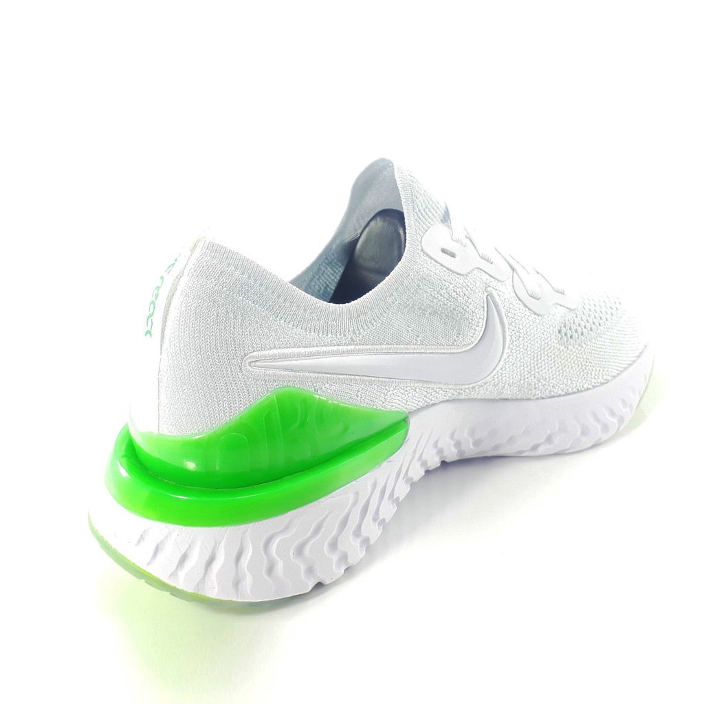 SALE XẢ KHO THANH LÝ - RẺ Giày Sneaker Epic React Flyknit 2 "White/Lime Blast" 2020 WT ' ³ . * ` '