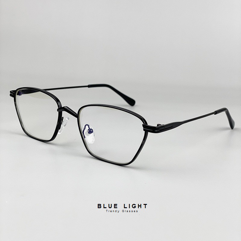 Kính Giả Cận, Gọng Kính Cận Nam Nữ Mắt Vuông Nhỏ Cá Tính Full Đen, Bạc Không Độ Hàn Quốc - BLUE LIGHT SHOP | BigBuy360 - bigbuy360.vn