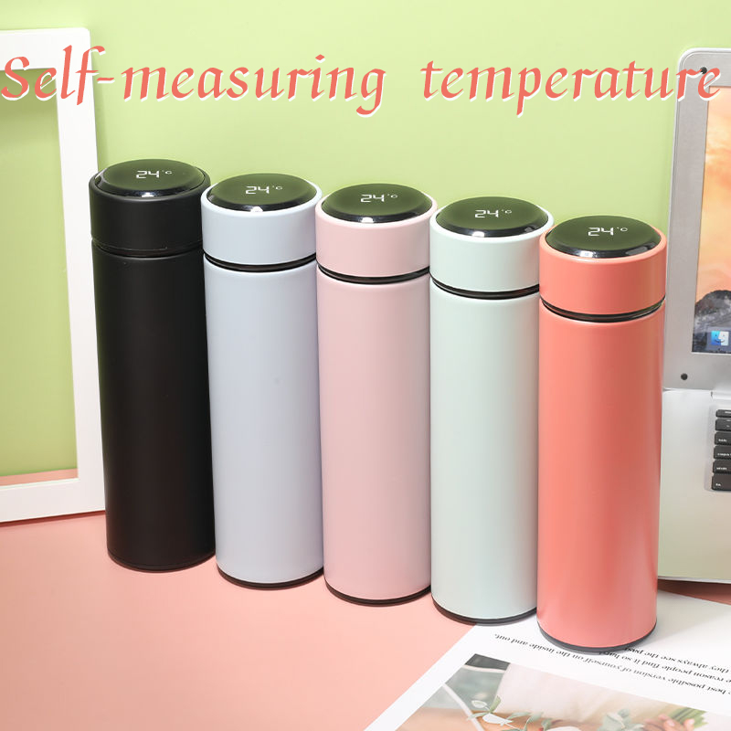 Bình nước giữ nhiệt thông minh có màn hình hiển thị nhiệt độ cao kèm khay lọc tiện dụng