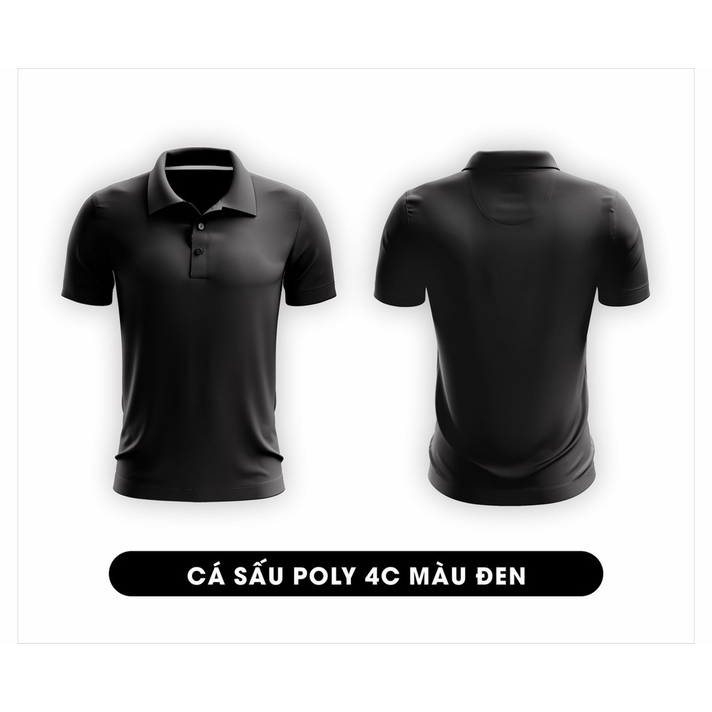 [GIÁ XƯỞNG]Áo THUN nam - nữ MÀU XÁM TIÊU vải Cá Sấu poly cổ dệt bo cao cấp | BigBuy360 - bigbuy360.vn