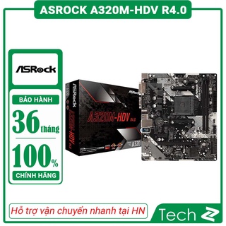 Mainboard ASROCK A320M HDV R4.0 (AMD A320M, Socket AM4,,m-ATX, 2 khe RAM DDR4)