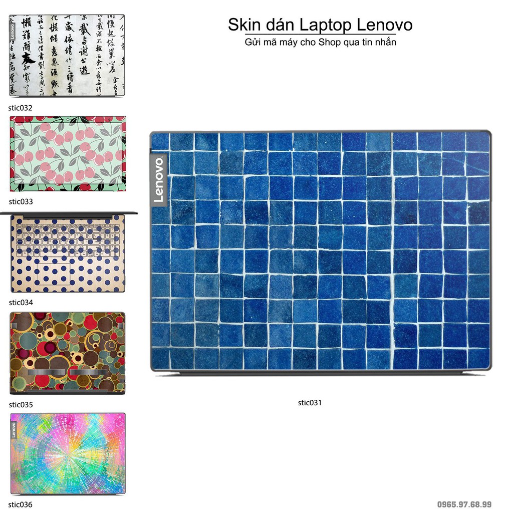 Skin dán Laptop Lenovo in hình Hoa văn sticker _nhiều mẫu 6 (inbox mã máy cho Shop)