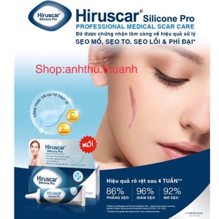 HIRUSCAR SILICONE PRO - xử lý sẹo chuyên nghiệp