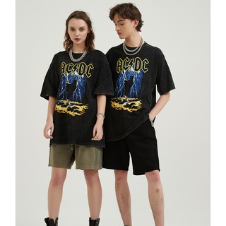 Áo Thun Graphic Washed AC/DC Cao Cấp
