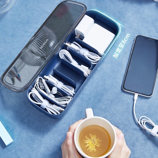 Hộp Đựng Dây Cáp Sạc Có Nắp Đậy Tiện Dụng