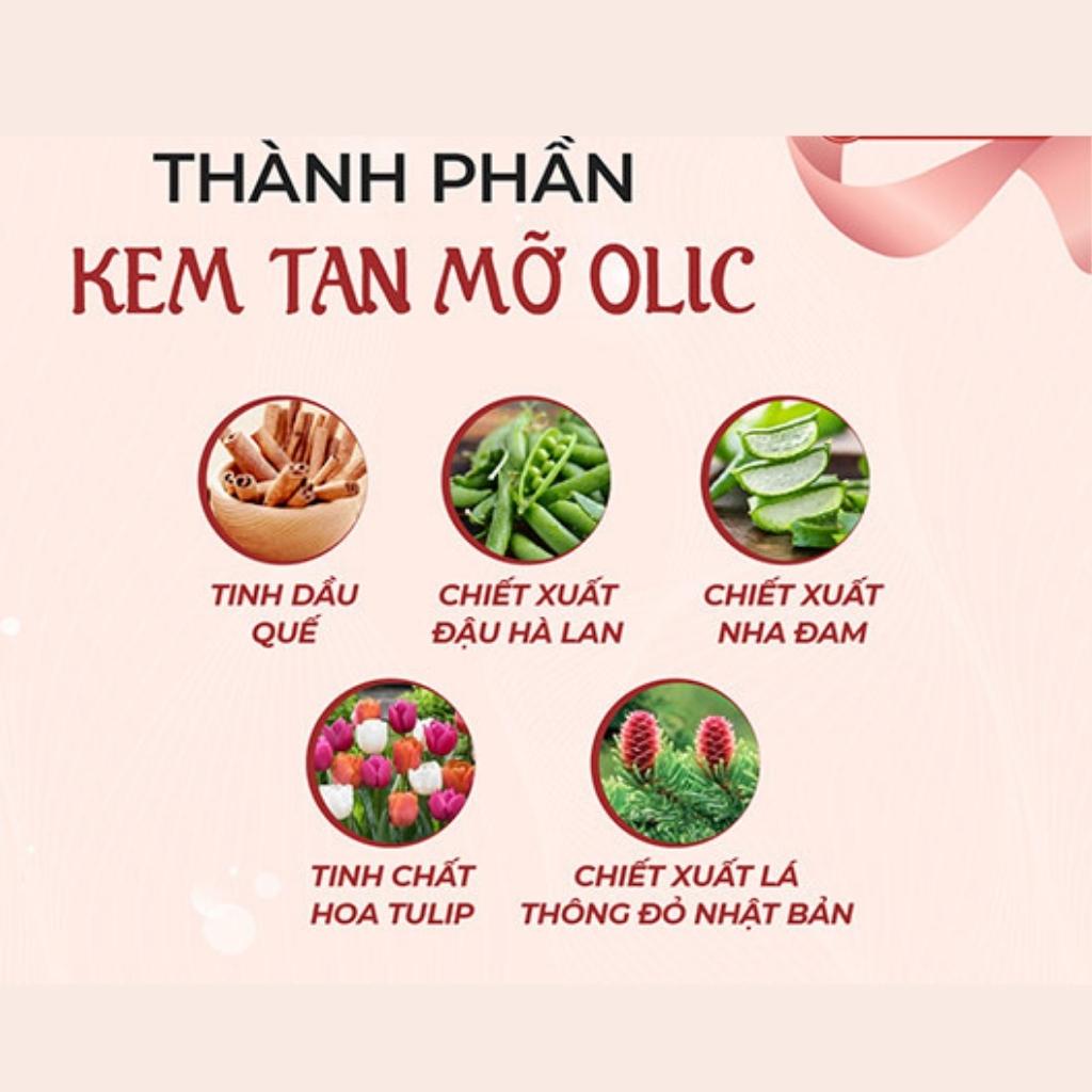 Kem tan mỡ olic quế 100 ml tan mỡ giảm mỡ bụng đùi bắp tay sau sinh hiệu quả thon gọn cơ thể KEM OLIC QUẾ chính hãng