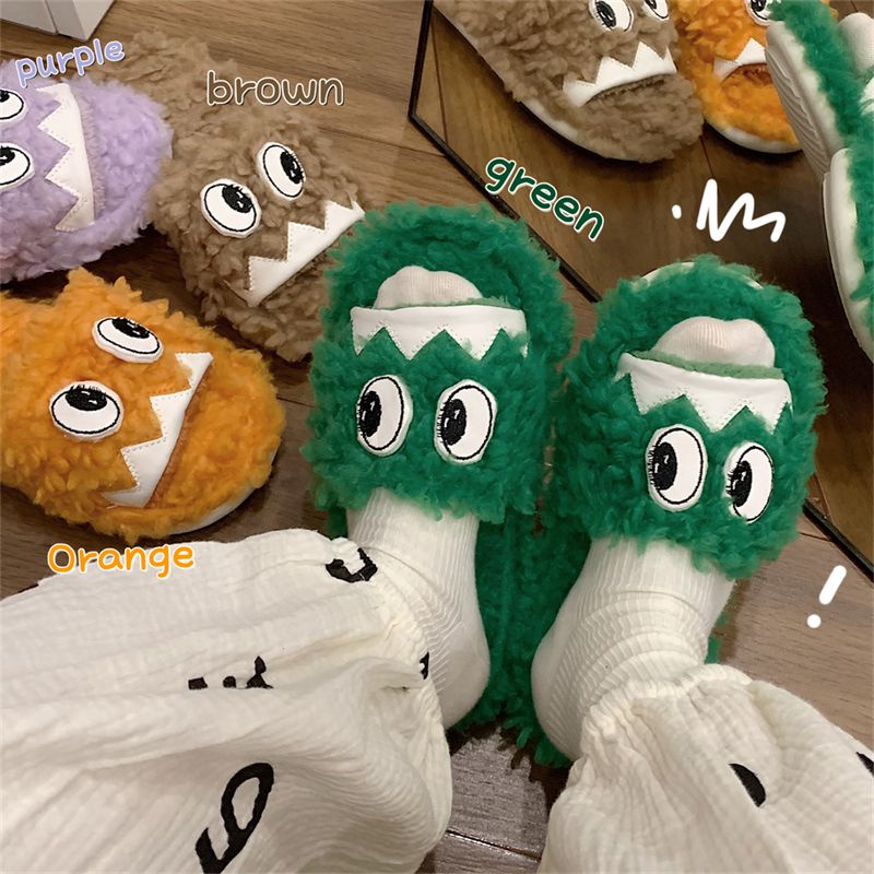 Dép Bông Đi Trong Nhà Hình Dáng Ngộ Nghĩnh Cho Nam Và Nữ