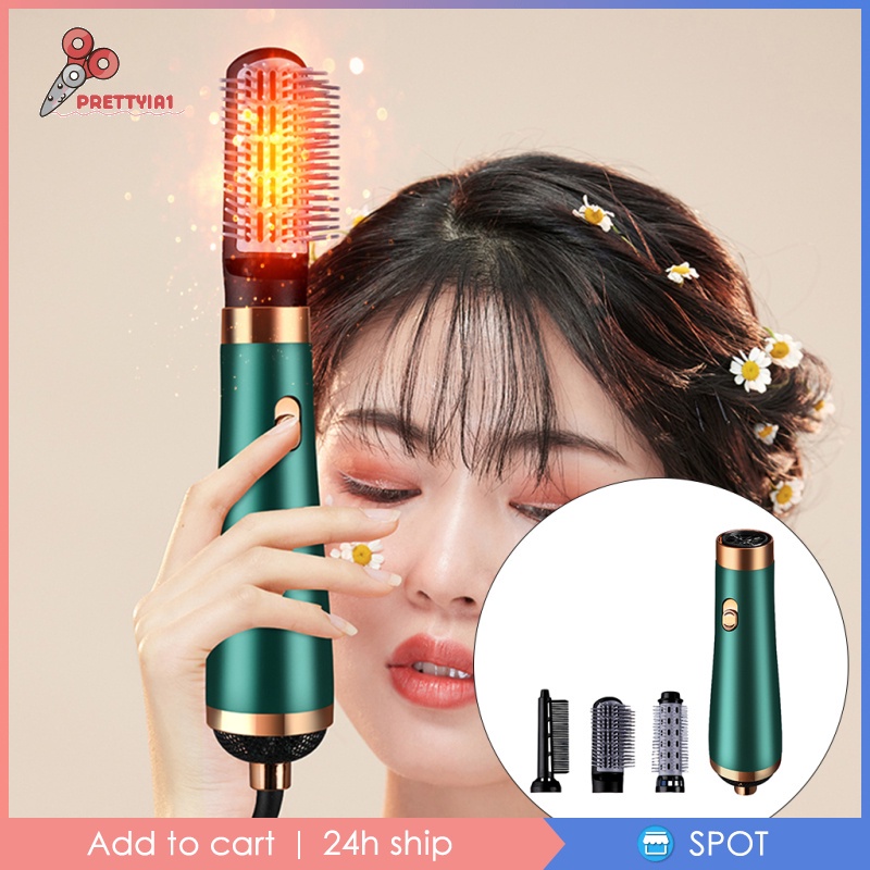 [Prettyia1] Lược Điện Chải Thẳng / Uốn Tóc Wowen