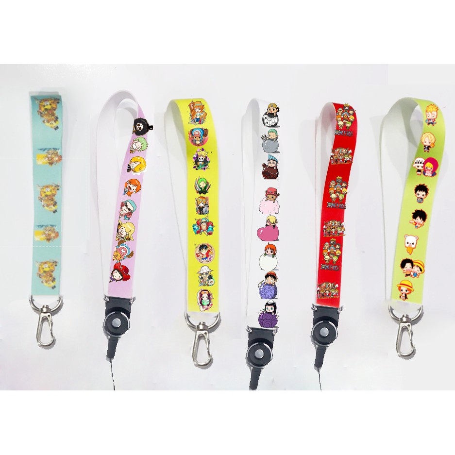 dây strap one piece chopper STI25 hoạt hình dây treo thẻ name tag ngắn cute dễ thương 15cm