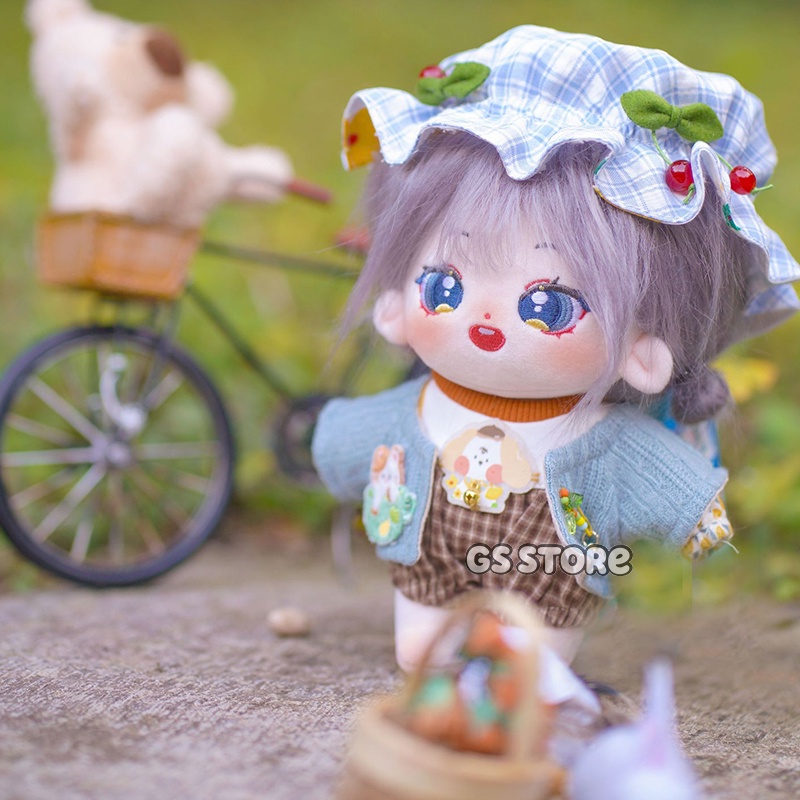 Búp Bê Hình Nhân Vật Taeyeon Sullivan 20cm Tóc Xám Dễ Thương Làm Quà Tặng Sinh Nhật