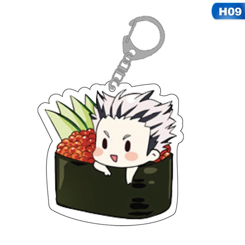 Móc khóa acrylic tinh tế họa tiết anime Haikyuu