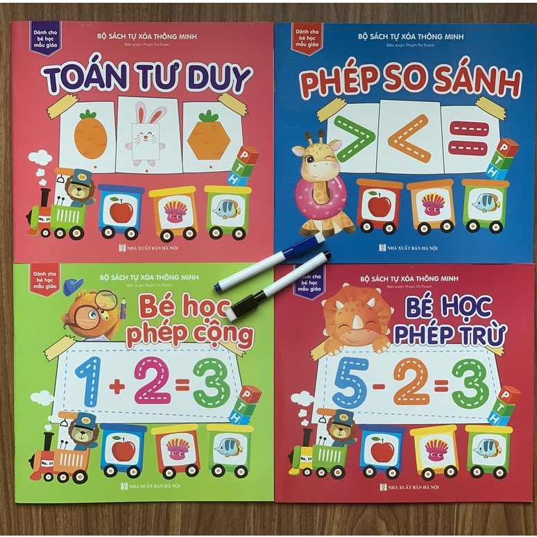 Sách - Tự Xóa Thông Minh Dành Cho Bé Học Mẫu Giáo  - Lẻ cuốn