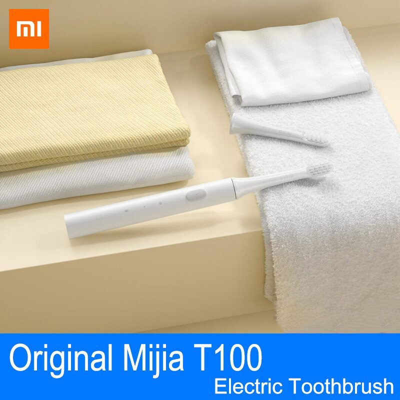 Bàn chải điện xiaomi Mijia T100 pin sạc kháng nước bảo vệ nướu - Bàn chải đánh răng điện Xiaomi nhẹ 46g