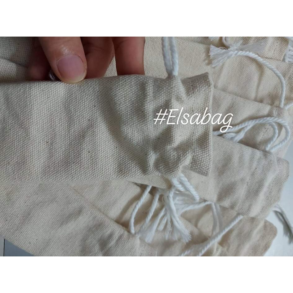 Túi canvas đựng ống hút tre