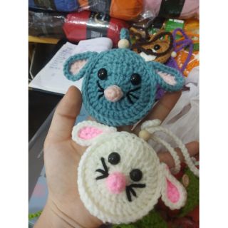 Túi đựng tỏi hình chuột cho bé (chọn màu)