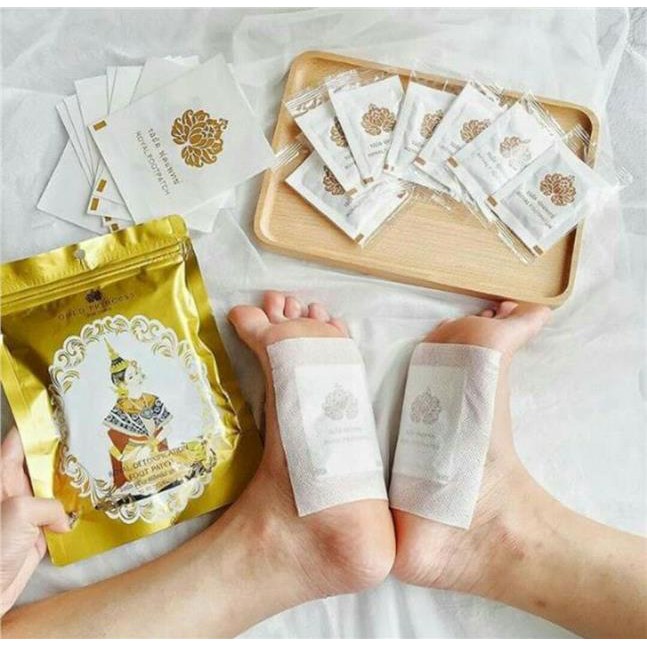 🎈 Dán Thải Độc Chân GOLD PRINCESS - ROYAL DETOXIFICATION FOOT PATCH Thái Lan ❃