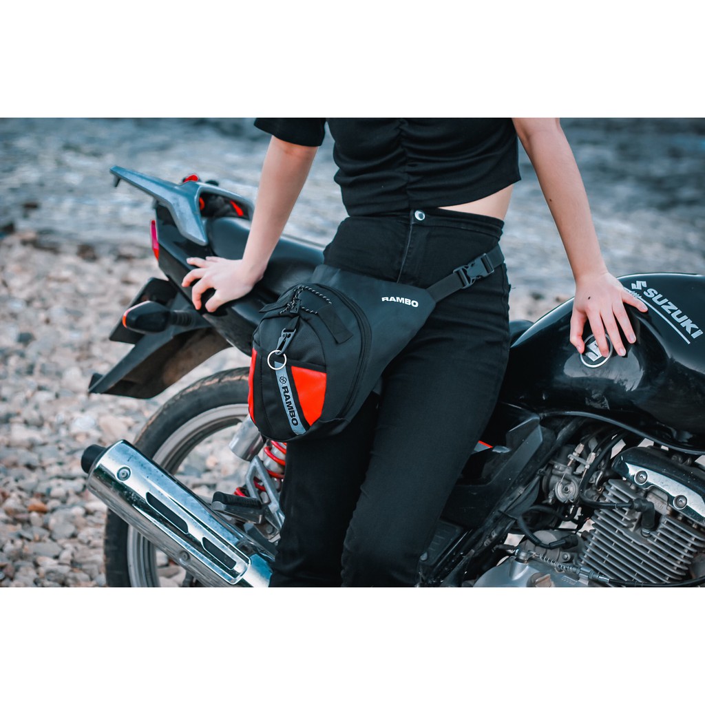 Túi đeo chéo đùi Biker Rambo Dainese phiên bản mới-túi đeo đùi đi shipper, giao hàng Phượt tiện dụng GIÁ SỈ