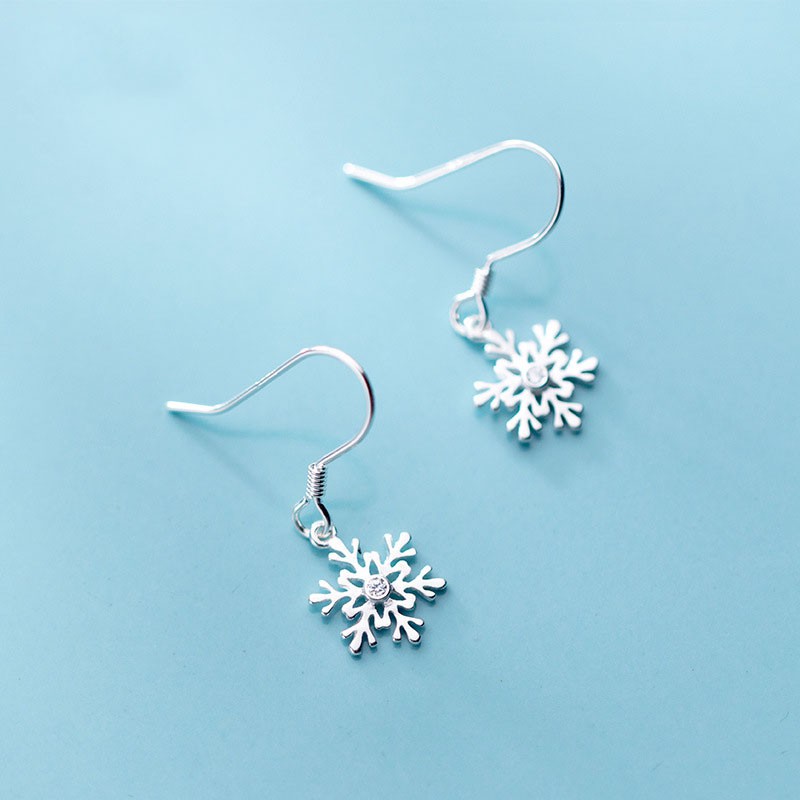 Bông tai bông tuyết xinh xắn cho nữ B2620 - Bảo Ngọc Jewelry