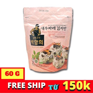 RONG BIỂN ĂN LIỀN VỊ TÔM HANBAEKFOOD GÓI 60G