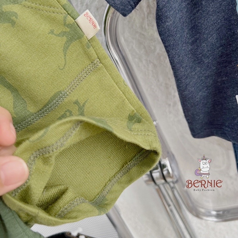 Bộ short cotton khủng long bé trai-MS73