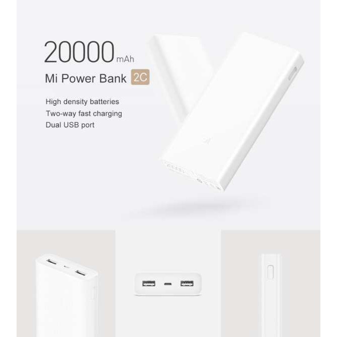 Sạc Dự Phòng phân phối chính thức Xiaomi Mi Powerbank 20000mAh sạc nhanh